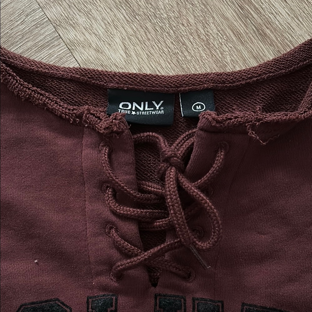 ONLY Brown and Pink Graphic Sweatshirt - Picture 3 of 7